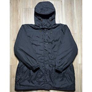 Vintage Cabelas Hooded Black Parka Coat Jacket - Women Size XXL